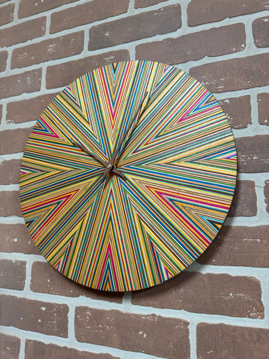 Recycled Skateboard Clock
