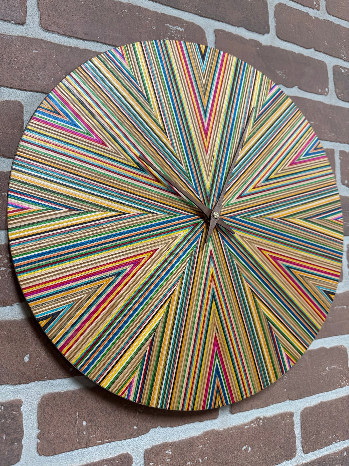 Recycled Skateboard Clock